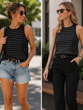 CACHE BLACK Tank TOP 🖤